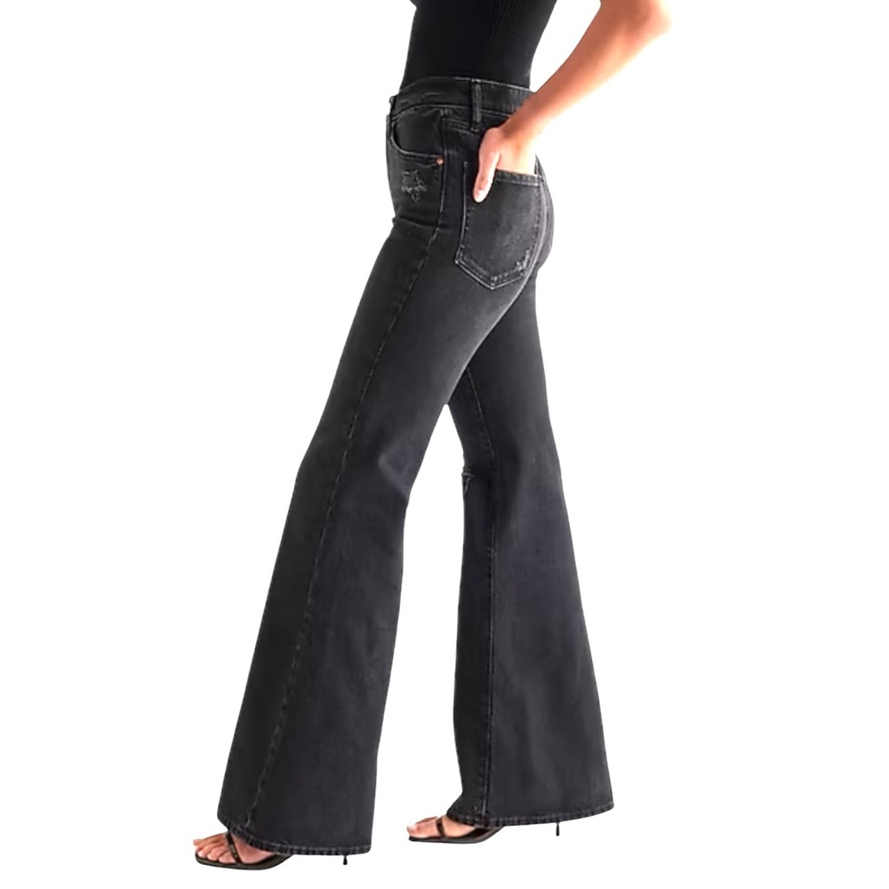 Express Black Flare & Wide Leg Jeans
